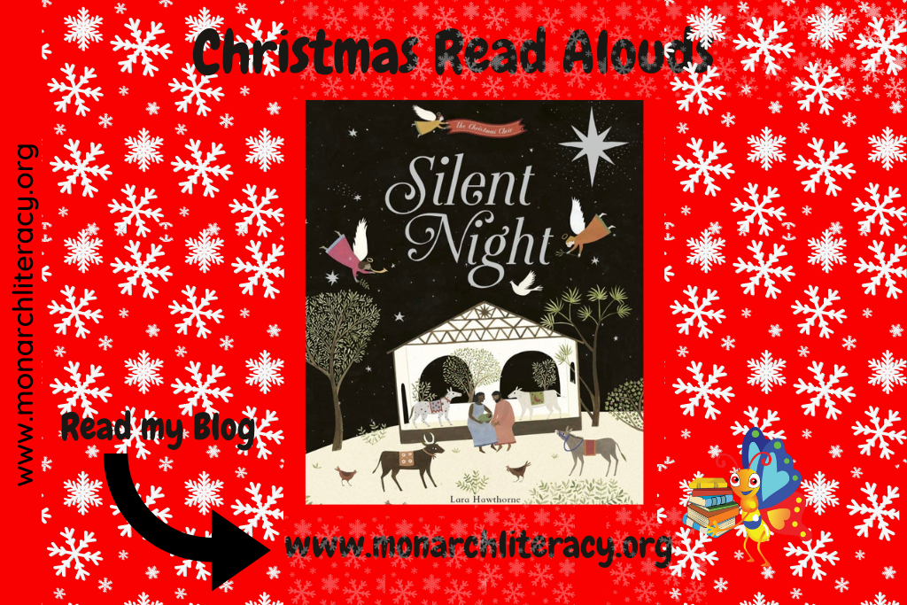 Silent night nativity with stars and doves on the Christmas Read Alouds cover